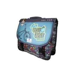 Cartable réversible 38 cm Rider - 2 compartiments - Vert - Pol Fox