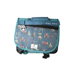 Cartable réversible 38 cm Robot - 2 compartiments - Marine - Pol Fox