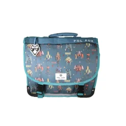 Cartable réversible 38 cm Robot - 2 compartiments - Marine - Pol Fox