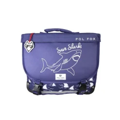 Cartable réversible 38 cm Shark - 2 compartiments - Marine - Pol Fox