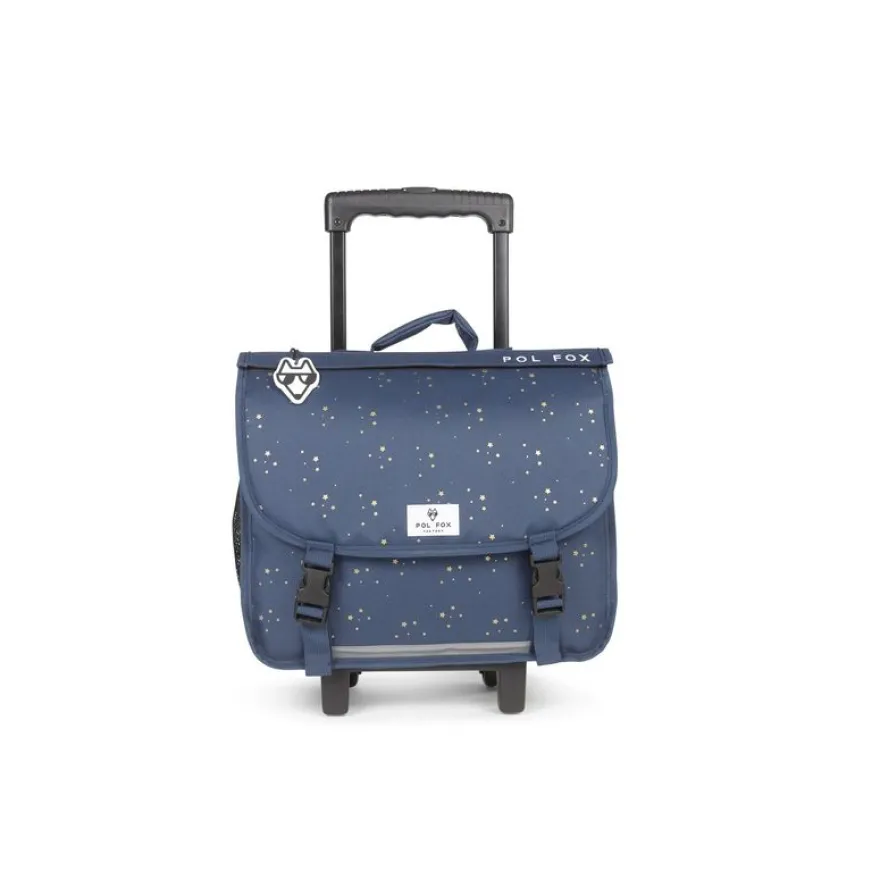Cartable réversible à roulettes Star Blue - 38 cm - 2 compartiments - bleu - Pol Fox