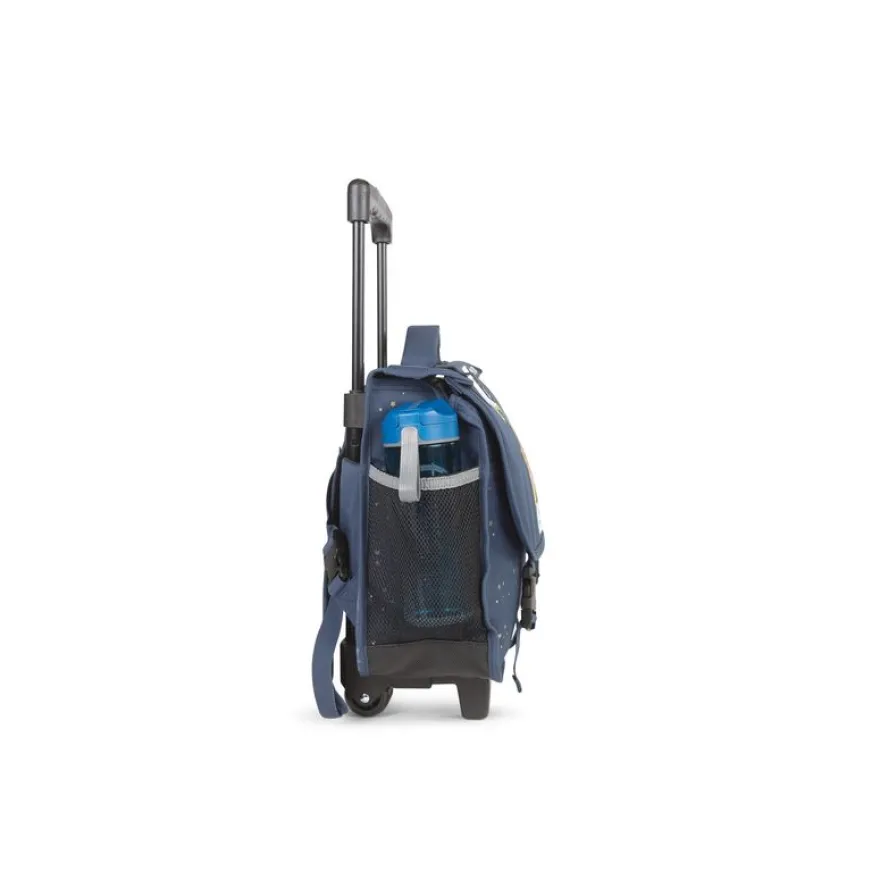 Cartable réversible à roulettes Star Blue - 38 cm - 2 compartiments - bleu - Pol Fox