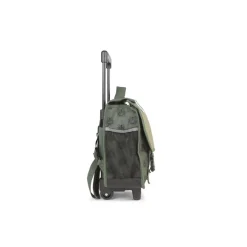 Cartable réversible à roulettes Tiger - 38 cm - 2 compartiments - vert - Pol Fox