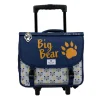 Cartable réversible à roulettes Bear 38 cm - 2 compartiments - ourson - Pol Fox