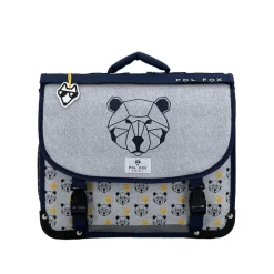 Cartable réversible Bear 38 cm - 2 compartiments - ourson - Pol Fox