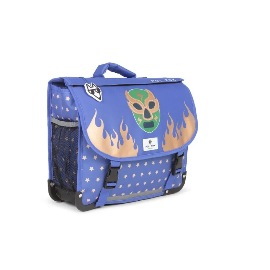 Cartable réversible Catch - 38 cm - 2 compartiments - bleu - Pol Fox