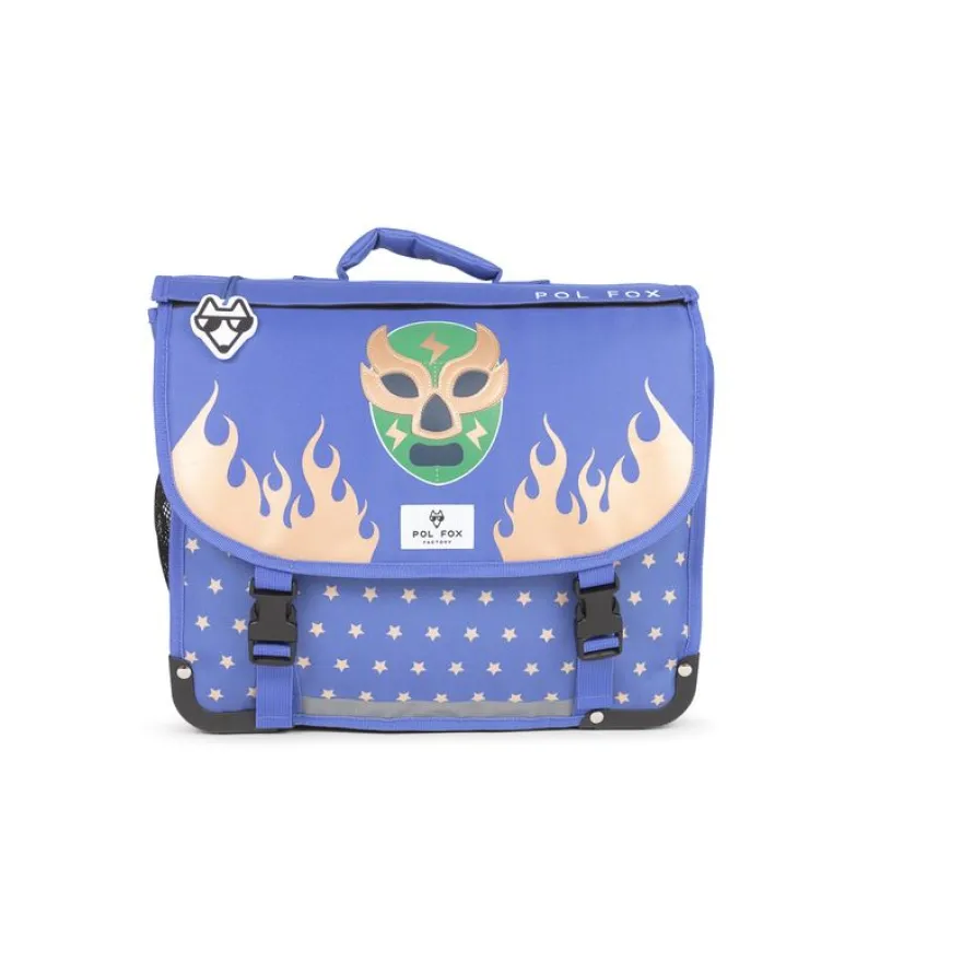 Cartable réversible Catch - 38 cm - 2 compartiments - bleu - Pol Fox