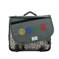Cartable réversible Gamer 38 cm - 2 compartiments - Pol Fox
