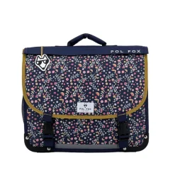 Cartable réversible Happy Blue 38 cm - 2 compartiments - liberty - Pol Fox