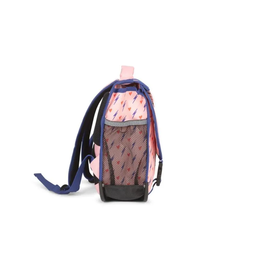Cartable réversible Heart - 38 cm - 2 compartiments - rose - Pol Fox