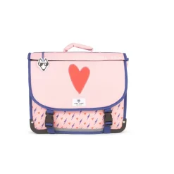 Cartable réversible Heart - 38 cm - 2 compartiments - rose - Pol Fox