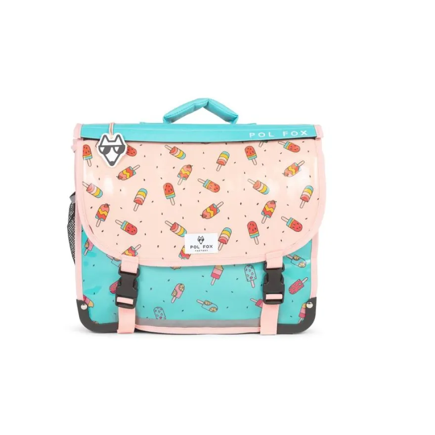 Cartable réversible Ice Pop - 38 cm - 2 compartiments - bleu - Pol Fox