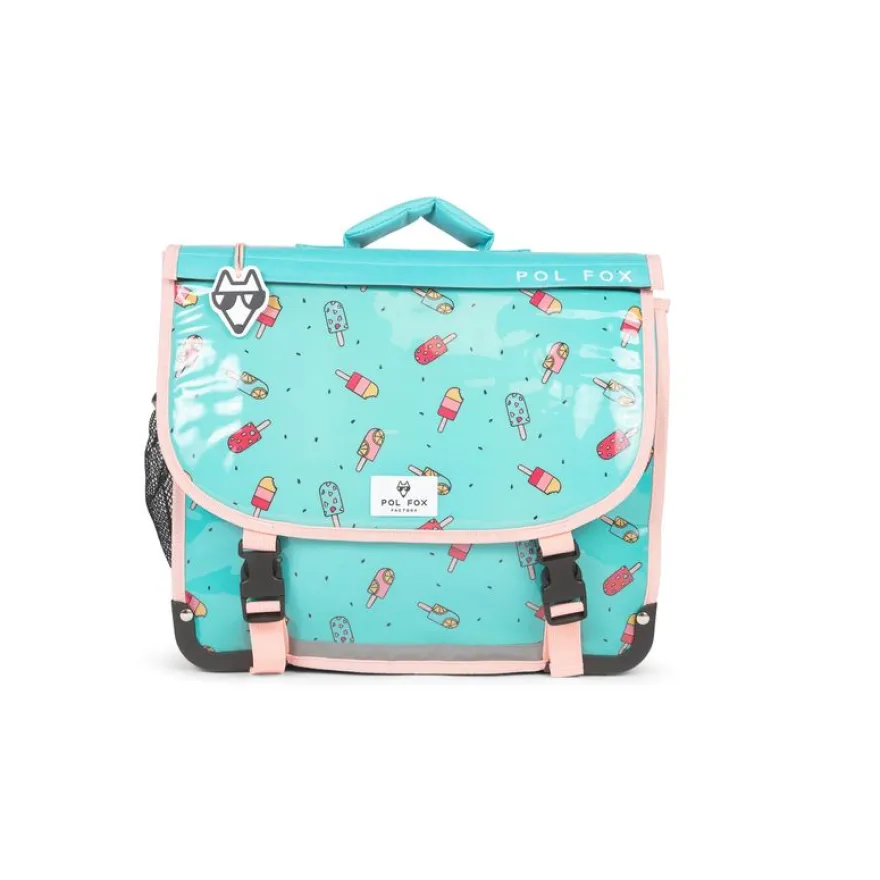 Cartable réversible Ice Pop - 38 cm - 2 compartiments - bleu - Pol Fox