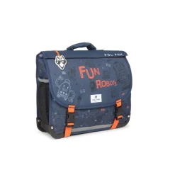 Cartable réversible Robot - 38 cm - 2 compartiments - bleu - Pol Fox