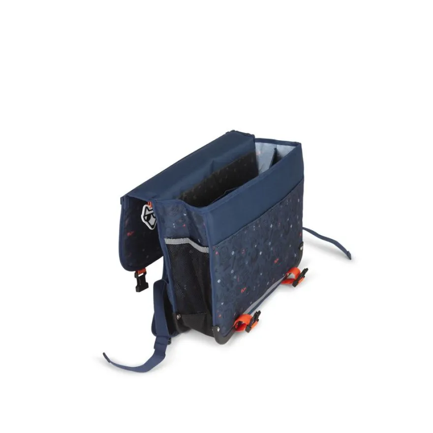 Cartable réversible Robot - 38 cm - 2 compartiments - bleu - Pol Fox