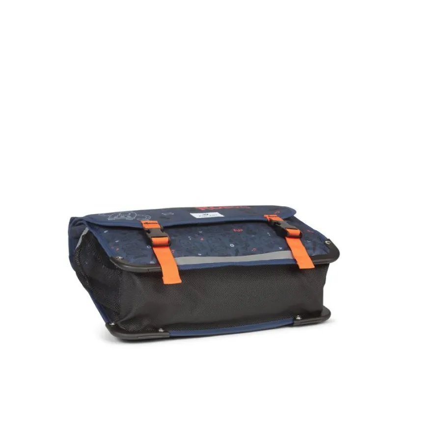 Cartable réversible Robot - 38 cm - 2 compartiments - bleu - Pol Fox