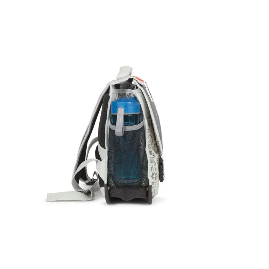 Cartable réversible Rocket - 38 cm - 2 compartiments - gris - Pol Fox