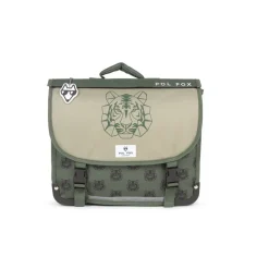 Cartable réversible Tiger - 41 cm - 2 compartiments - vert - Pol Fox