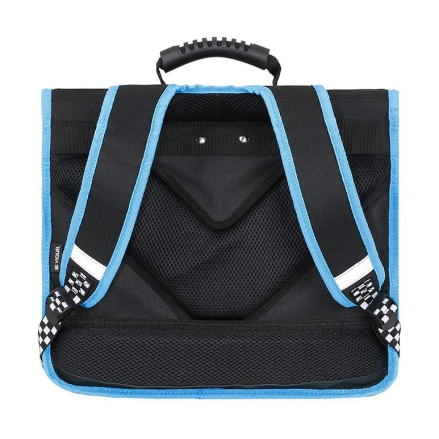Cartable Skate 38 cm - 2 compartiments - noir - Viquel