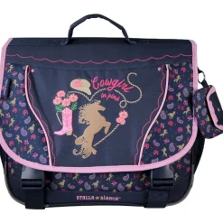 Cartable Stalla Bianca - 38 cm - 2 compartiments - Marine - Kid'Abord