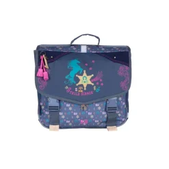 Cartable Stalla Bianca Western - 2 compartiments - bleu marine - Kid'Abord