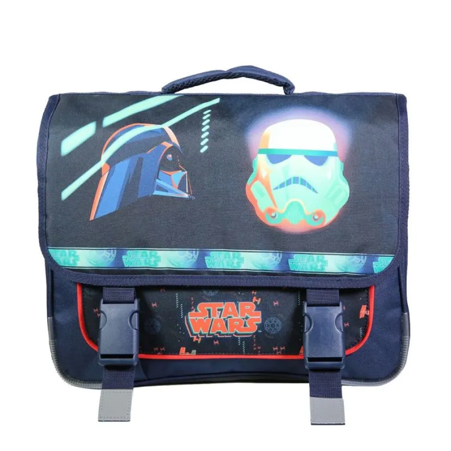 Cartable Star Wars 38 cm - 2 compartiments - bleu - Bagtrotter