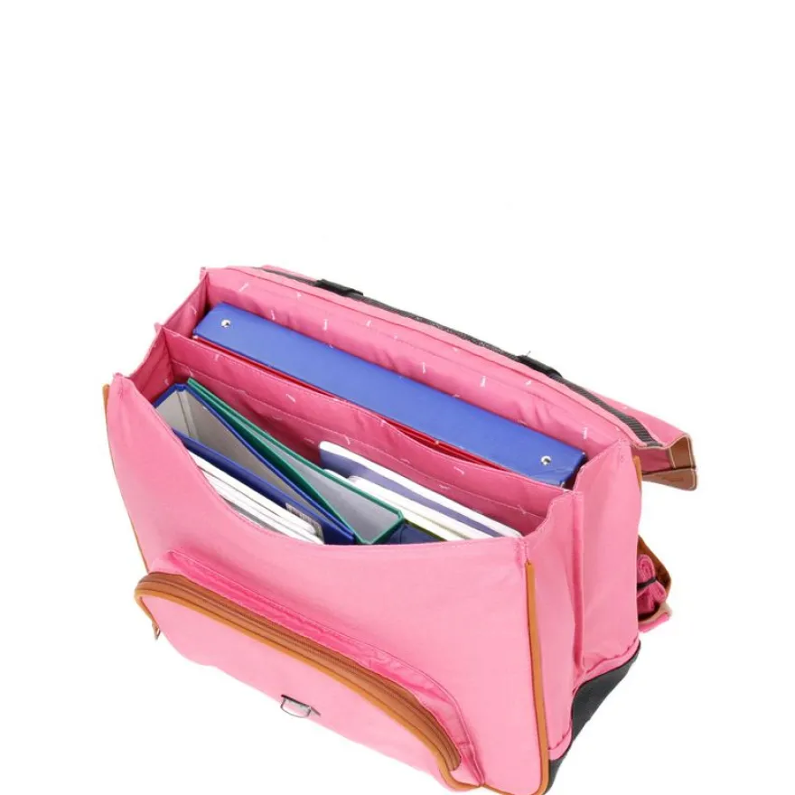 Cartable Tann's 38 cm - 2 compartiments - Portofino rose