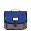 Cartable Tann's Pierre 38 cm - 1 compartiment - chine / bleu