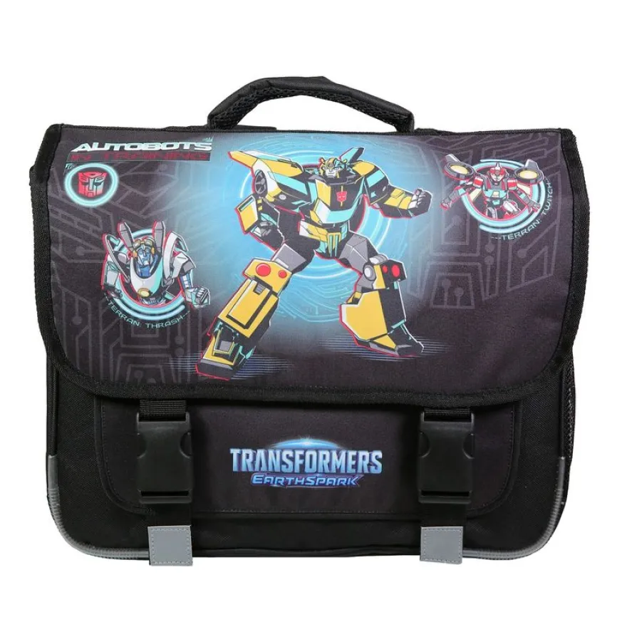 Cartable Transformers - 38 cm - 2 compartiments - noir - Bagtrotter