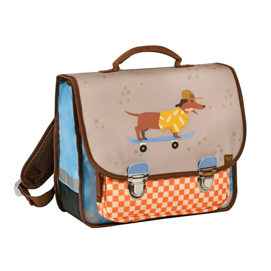 Cartable vintage Animascot' 36 cm - 2 compartiments - différents modèles disponibles - Quo Vadis