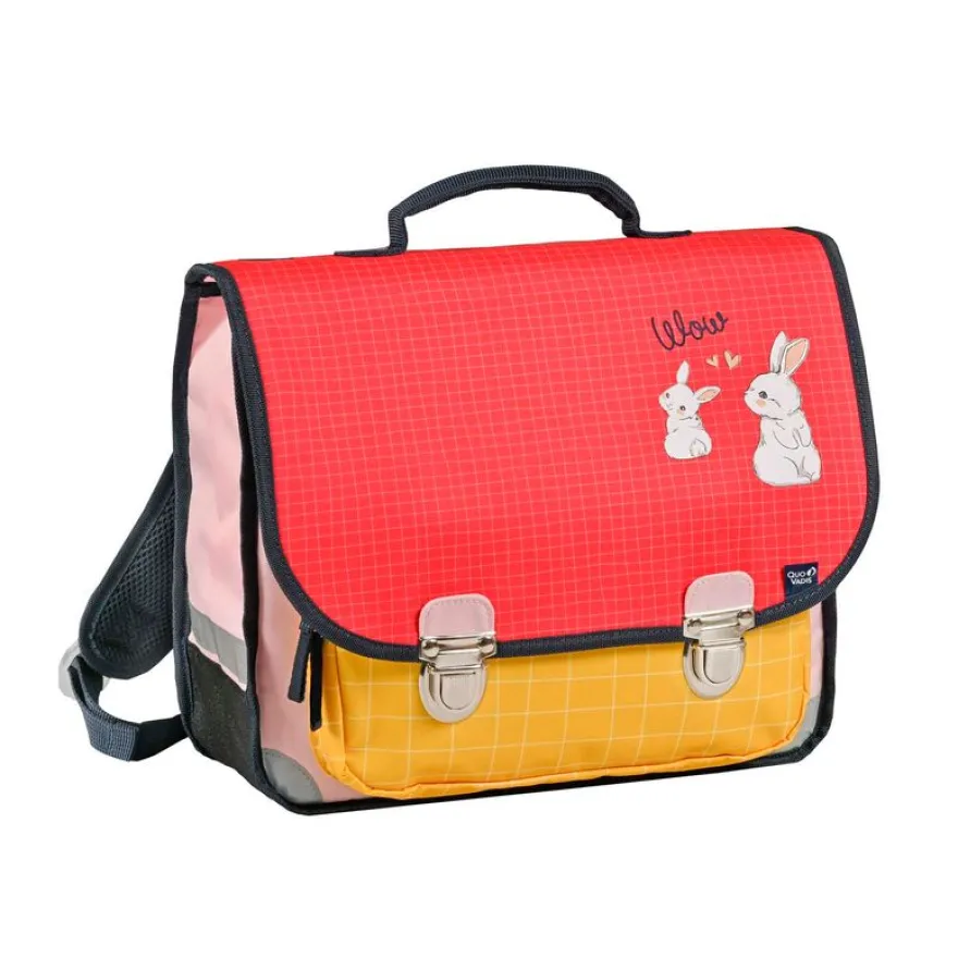 Cartable vintage Animascot' 36 cm - 2 compartiments - différents modèles disponibles - Quo Vadis