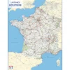 Carte muette France Routière - 66 x 84,5 cm - Bouchut