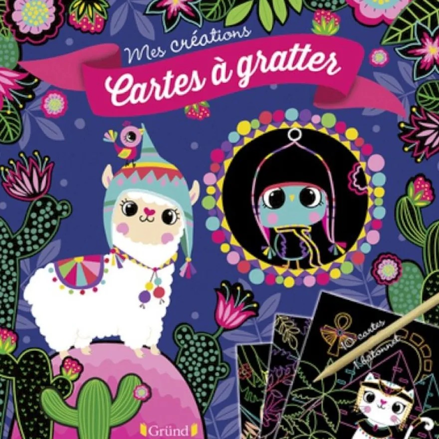 Cartes à gratter Bébés animaux