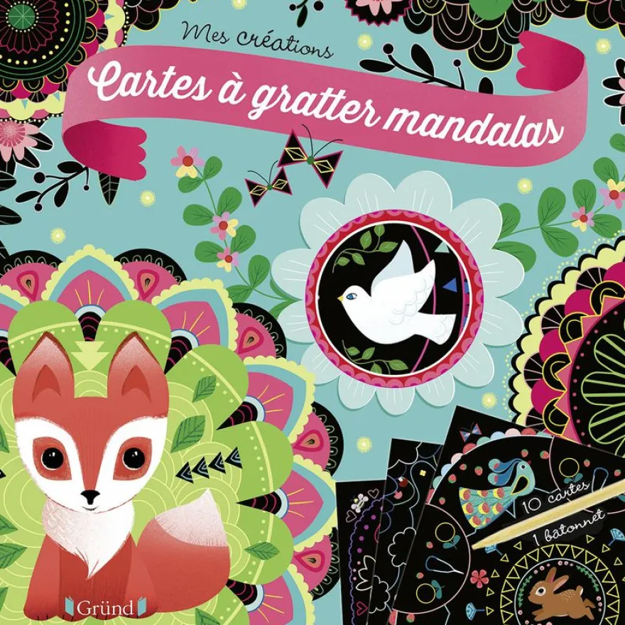 Cartes à gratter mandalas