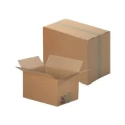 Carton caisse américaine - 20 cm x 14 cm x 14 cm - Double cannelure - Logistipack