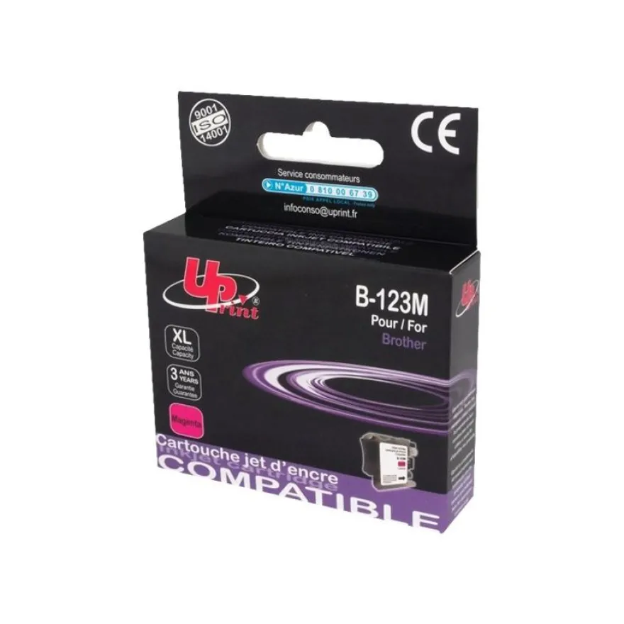 Cartouche compatible Brother LC121/LC123/LC125 - magenta - Uprint