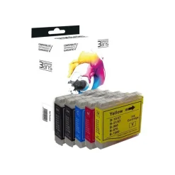 Cartouche compatible Brother LC1000/LC970 - pack de 4 - noir, cyan, magenta, jaune - Switch