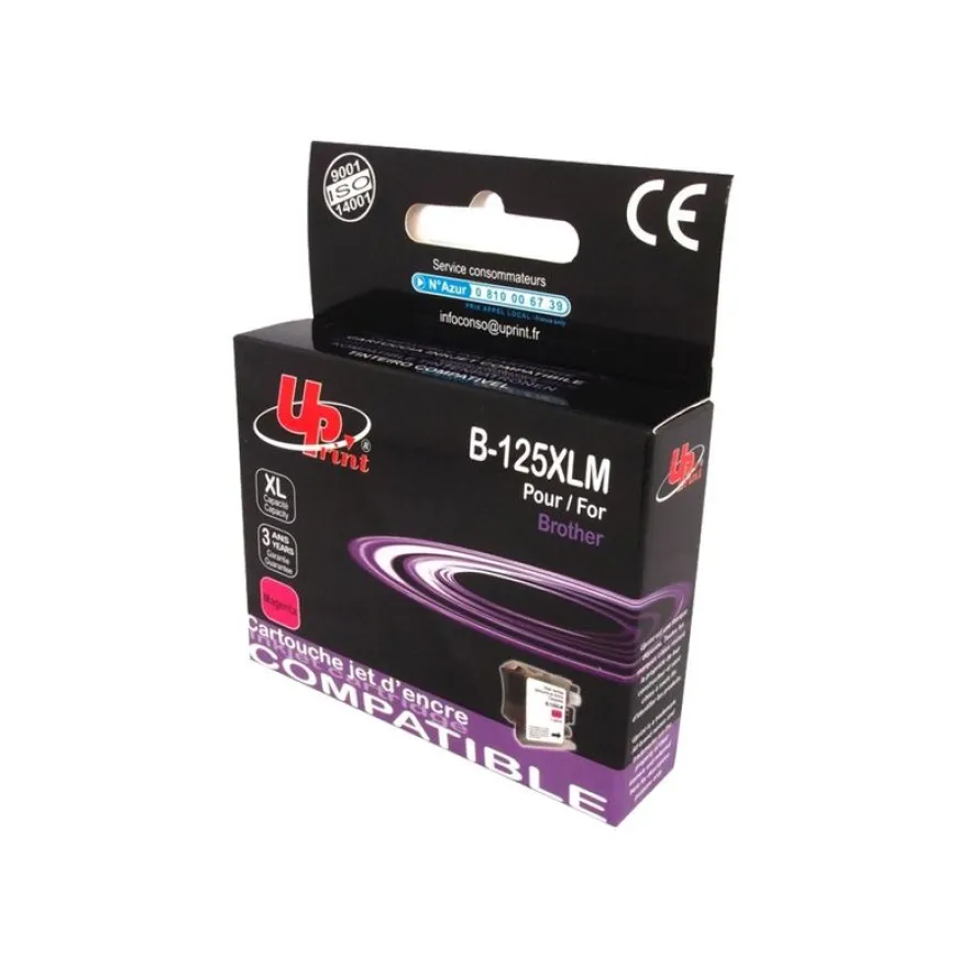 Cartouche compatible Brother LC125XL - magenta - Uprint