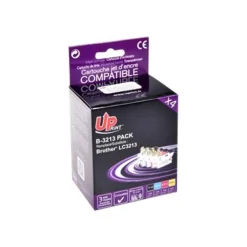 Cartouche compatible Brother LC3213 - Pack de 4 - noir, cyan, magenta, jaune - Uprint