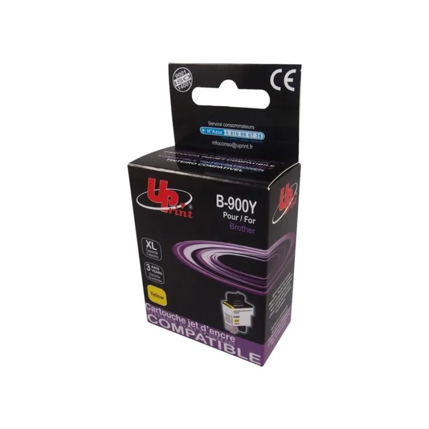 Cartouche compatible Brother LC900 - jaune - Uprint
