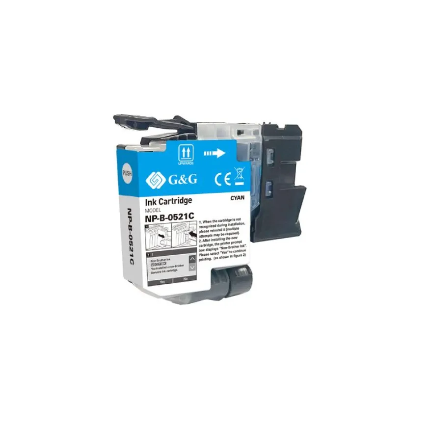 Cartouche compatible Brother LC521 - cyan - G&G