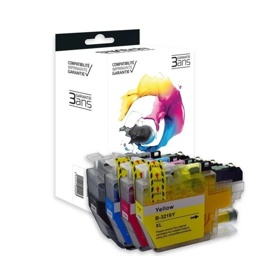 Cartouche compatible Brother LC3219XL - Pack de 4 - noir, cyan, magenta, jaune - Switch