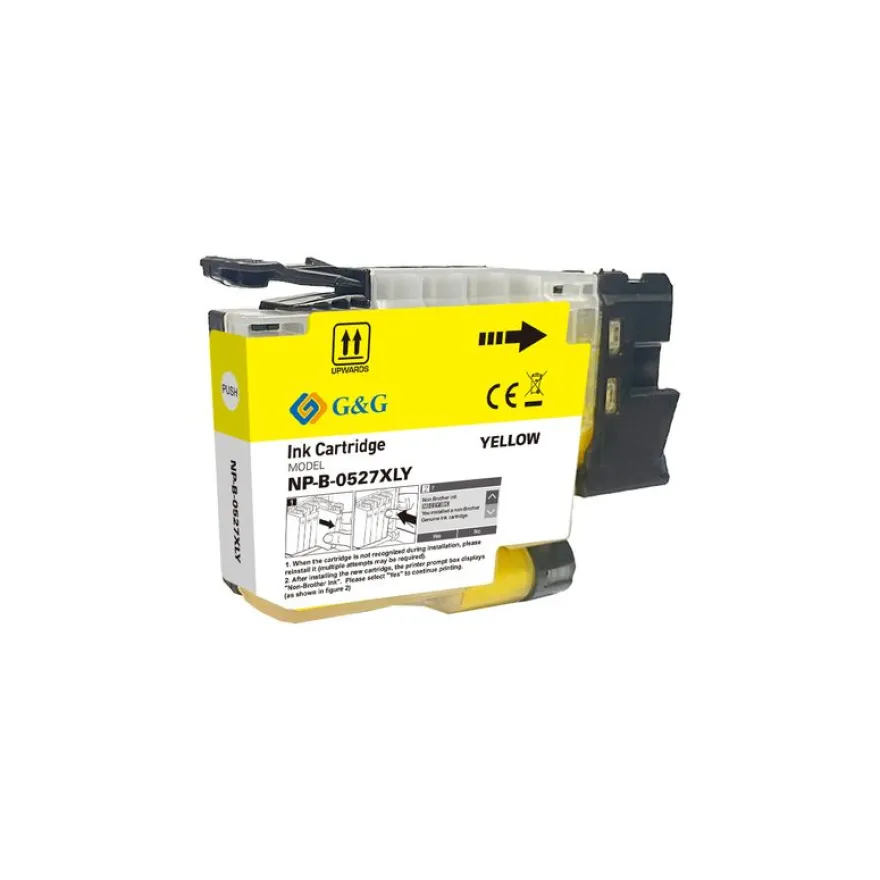 Cartouche compatible Brother LC527XL - Jaune - G&G