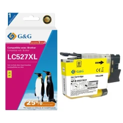 Cartouche compatible Brother LC527XL - Jaune - G&G