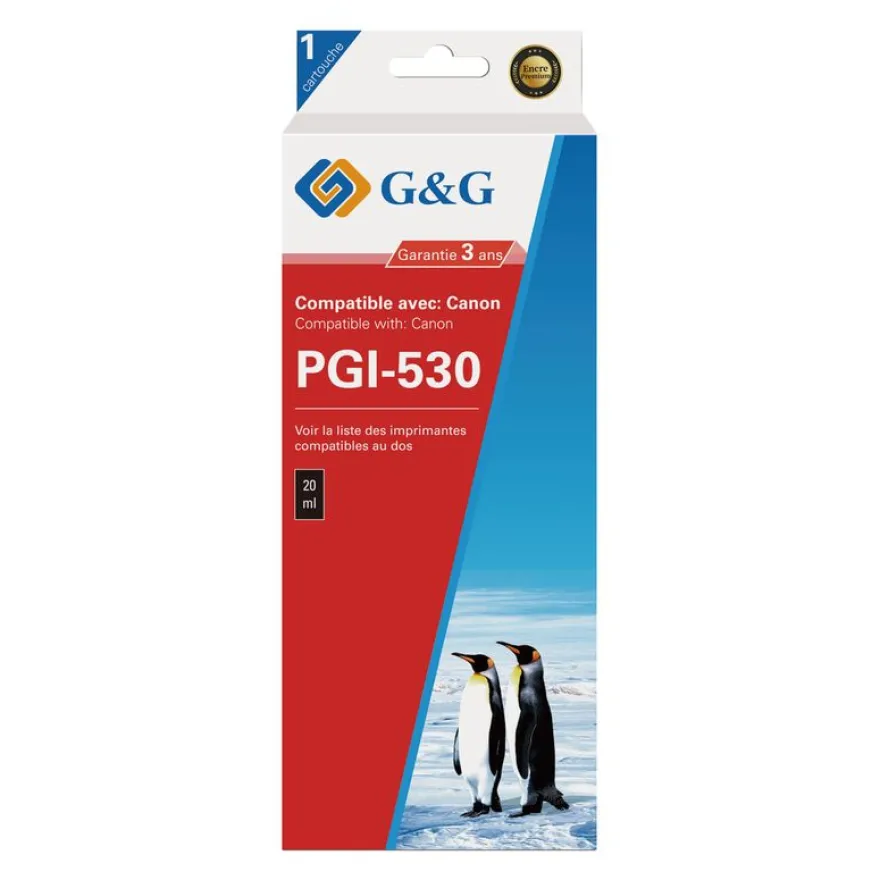 Cartouche compatible Canon PGI-530 - noir photo - G&G