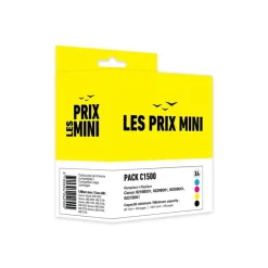 Cartouche compatible Canon PGI-1500 - Pack de 4 - noir, cyan, magenta, jaune - Les prix mini