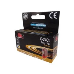 Cartouche compatible Canon BCI-24 - cyan, magenta, jaune - Uprint