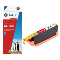 Cartouche compatible Canon CLI-531 - cyan - G&G