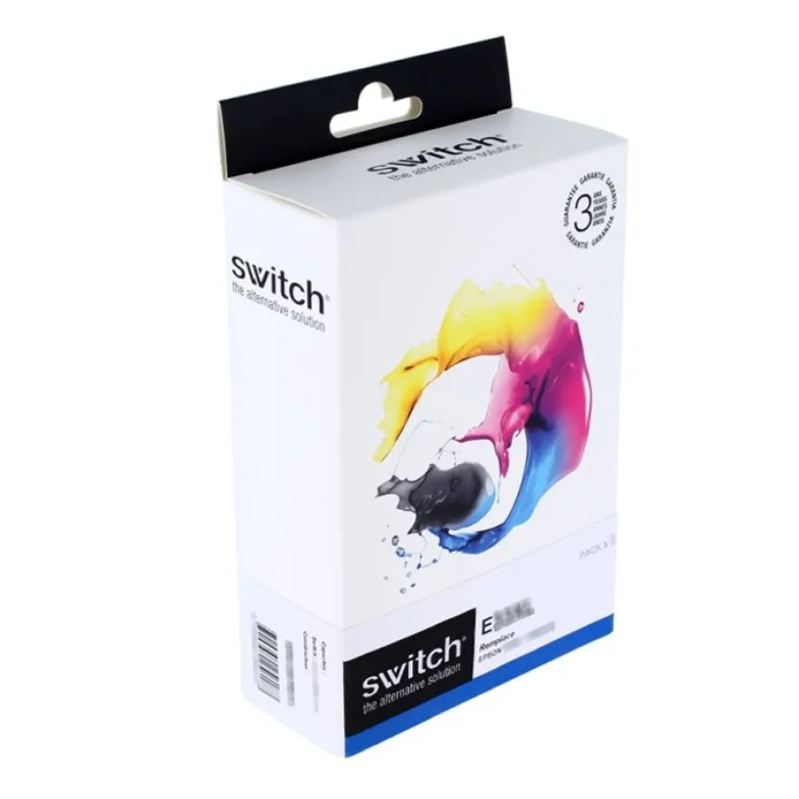 Cartouche compatible Epson 24XL Eléphant - Pack de 6 - noir, cyan, magenta, jaune, cyan clair, magenta clair - Switch