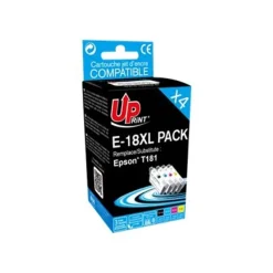 Cartouche compatible Epson 18XL Pâquerette - pack de 4 - noir, jaune, cyan, magenta - Uprint